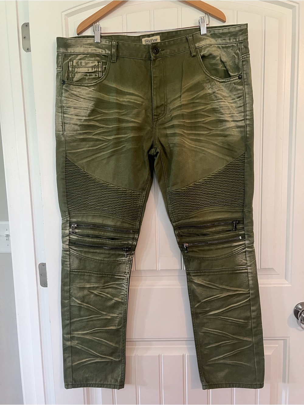 Smoke Rise Moto-Style Jeans